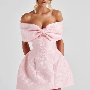 RAQUEL MINI DRESS - BLUSH Small